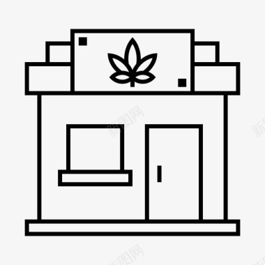 烤鱼店大麻店大麻毒品图标图标