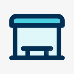 56号公交车公交车站56城市线形颜色图标高清图片