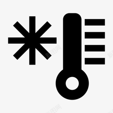 摄氏温度摄氏度冷图标图标