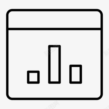 柱状柱状图统计技术图标图标