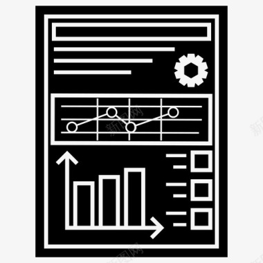 可视化设计数据可视化商业利润经济图表图标图标