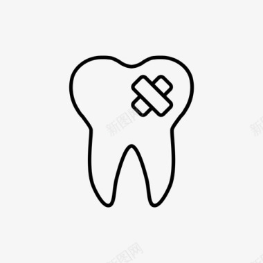 图坏牙牙科牙医图标图标