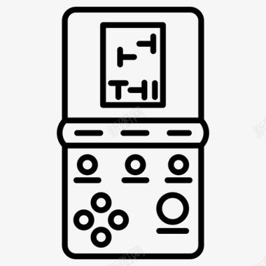 经典复古边框gameboy经典砖块游戏gameboy图标图标