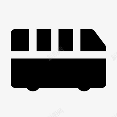 公共环境标识公共汽车运输旅行图标图标