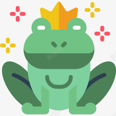 青蛙公主3扁平图标图标