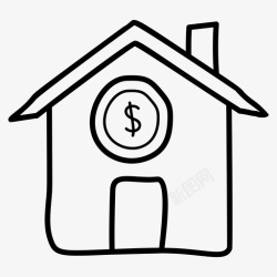 市场价值房地产房地产商业房地产经济学图标高清图片