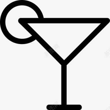 玻璃杯鸡尾酒冰镇图标图标