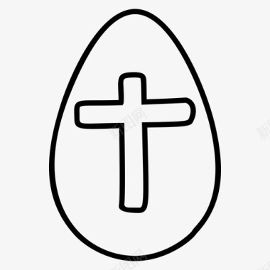 复活节彩蛋装饰彩蛋彩绘图标图标