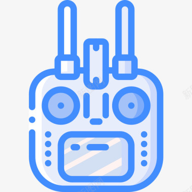 无人车遥控器无人机技术8蓝色图标图标