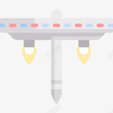 宇宙飞行器宇宙飞船空间145扁平图标图标