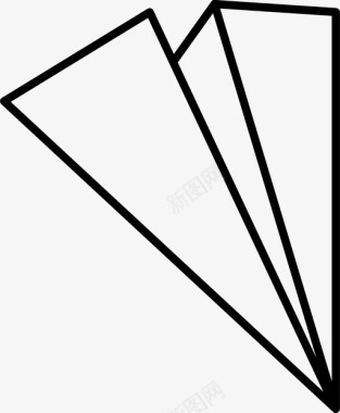 飞机孩子折纸图标图标