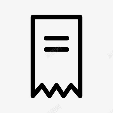 财务收据收据票据业务和财务图标图标