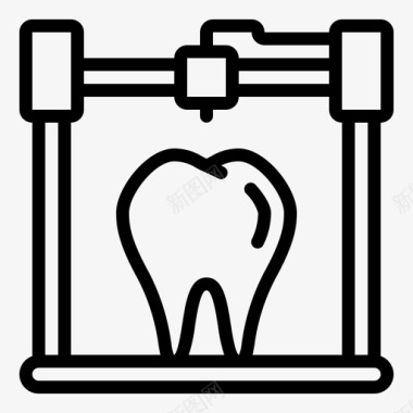 3d牙齿牙医医疗图标图标