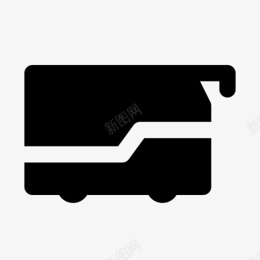 公共环境标识公共汽车运输旅行图标图标