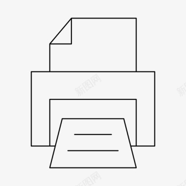 请帖打印打印机设备文档图标图标