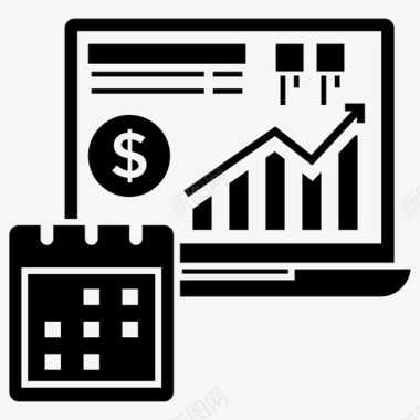 财务增长计划业务分析业务信息图图标图标