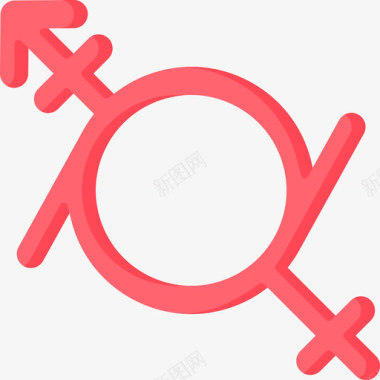 性别流动性性别认同2扁平图标图标