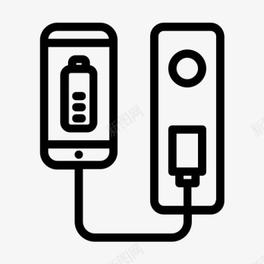 智能手机充电器电池电子产品图标图标