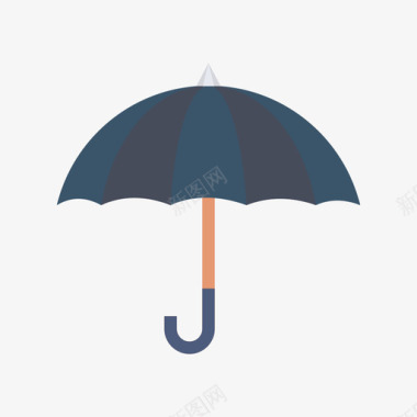 雨伞家用电器5扁平图标图标