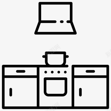 年货准备厨房烹饪准备图标图标