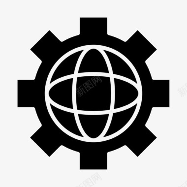 服务赢世界管理世界管理控制图标图标