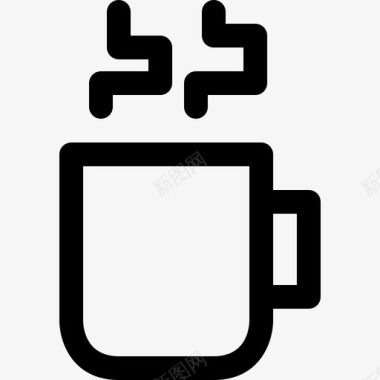 咖啡杯喝咖啡热咖啡图标图标