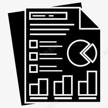 模型模具饼图业务分析预测报告图标图标