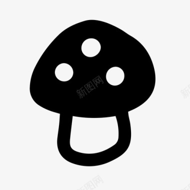 蘑菇生长自然图标图标