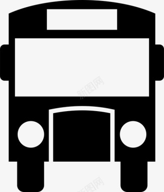 公共环境标识公共汽车交通工具旅行图标图标