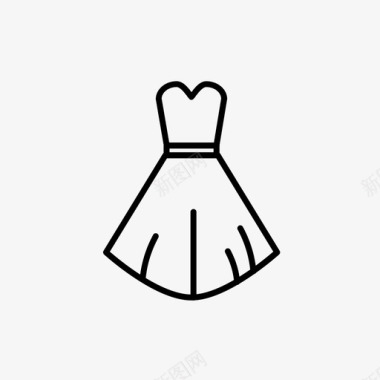 婚纱服装时装图标图标