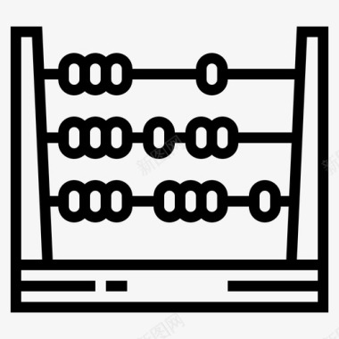 数学算盘计算教育图标图标