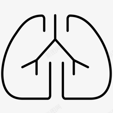 肺癌疾病肺图标图标