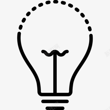 创意电动照明灯泡图标图标
