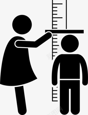 测量儿童身高儿童厘米图标图标