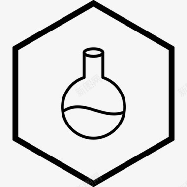 化学课堂烧瓶化学设备图标图标