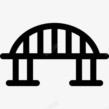 艺术桥建筑艺术图标图标