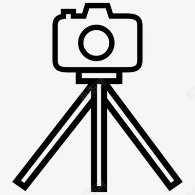 三脚架照相机摄影器材图标图标