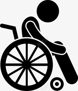 瘫痪轮椅药物对患者的副作用图标图标