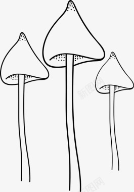 神奇蘑菇迷幻药灵菌素图标图标