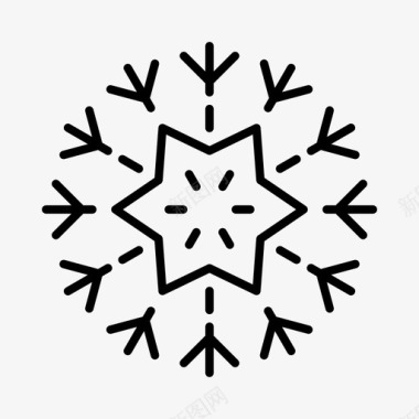 冰晶霜雪图标图标