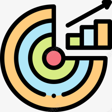 生活数据饼图饼图大数据36线性颜色图标图标
