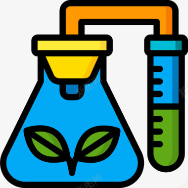 实验室遗传学和生物工程5线性颜色图标图标