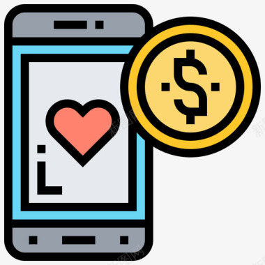 木质数字6忠诚数字银行6线性颜色图标图标