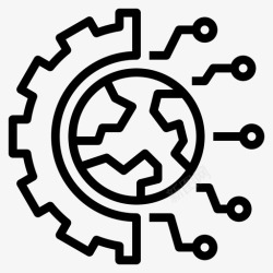 孵化器技术数字未来图标高清图片