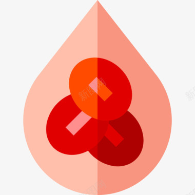 红细胞红细胞献血39平坦图标图标