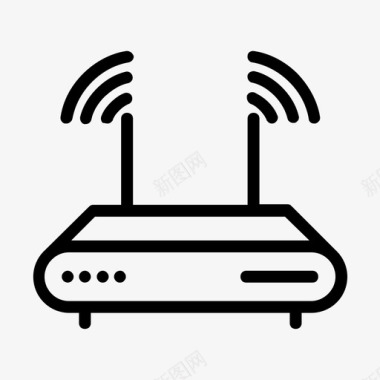 未连接网络网络路由器连接调制解调器图标图标