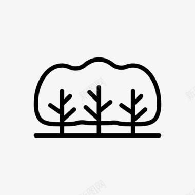 公共环境标识丛林生态环境图标图标