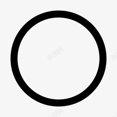 停止圆圈元素图标图标