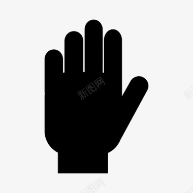 手掌手符号手的动作图标图标