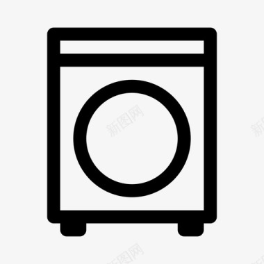 机洗洗衣机黑体用户界面图标图标